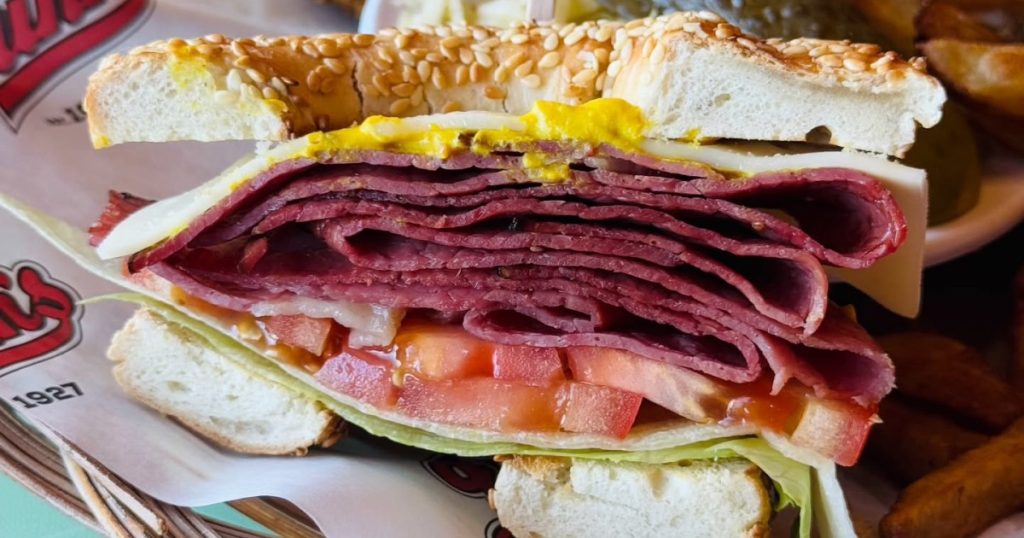 Bagel à la viande fumée